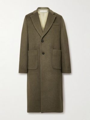 Robe Melton Wool-Blend Overcoat
