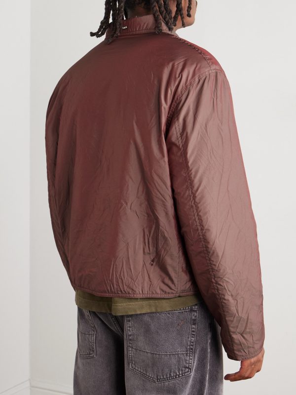 Slight Iridescent Shell Jacket - BK Slight Iridescent Shell Jacket - BK
