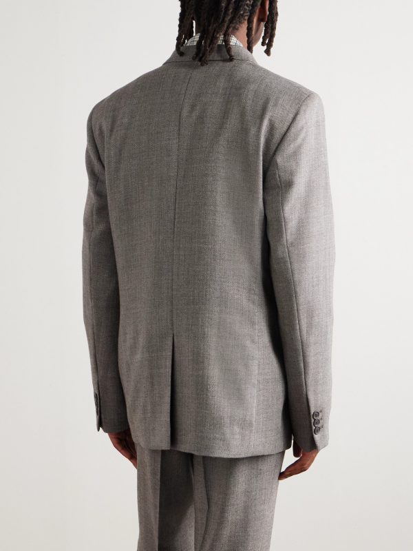 Ceremony Oversized Textured-Wool Blazer - BK