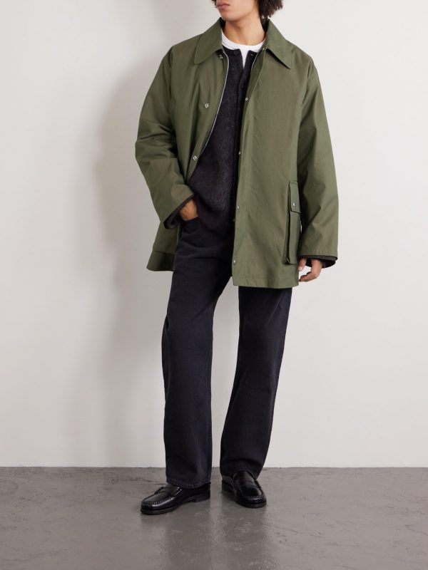 Hunter Cotton-Blend Twill Coat - OU Hunter Cotton-Blend Twill Coat - OU