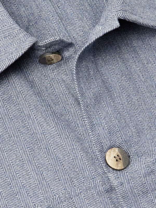 Belford Herringbone Cotton and Cashmere-Blend Jacket - CU