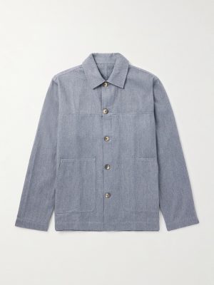 Belford Herringbone Cotton and Cashmere-Blend Jacket