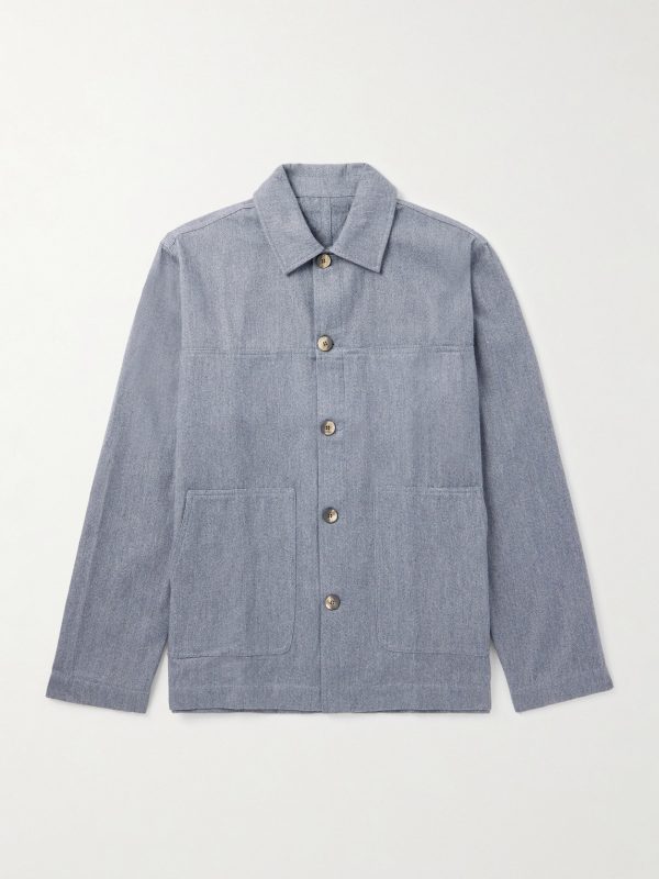 Belford Herringbone Cotton and Cashmere-Blend Jacket