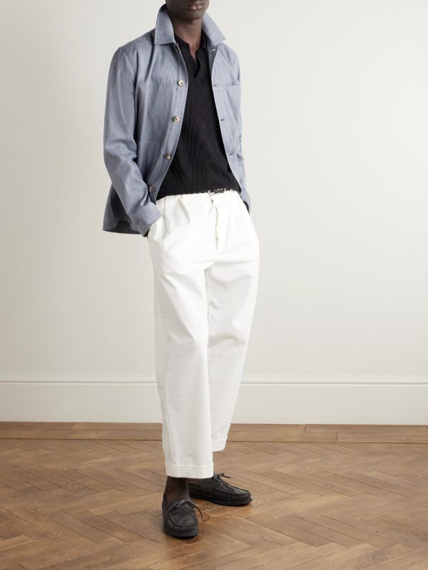 Belford Herringbone Cotton and Cashmere-Blend Jacket - OU