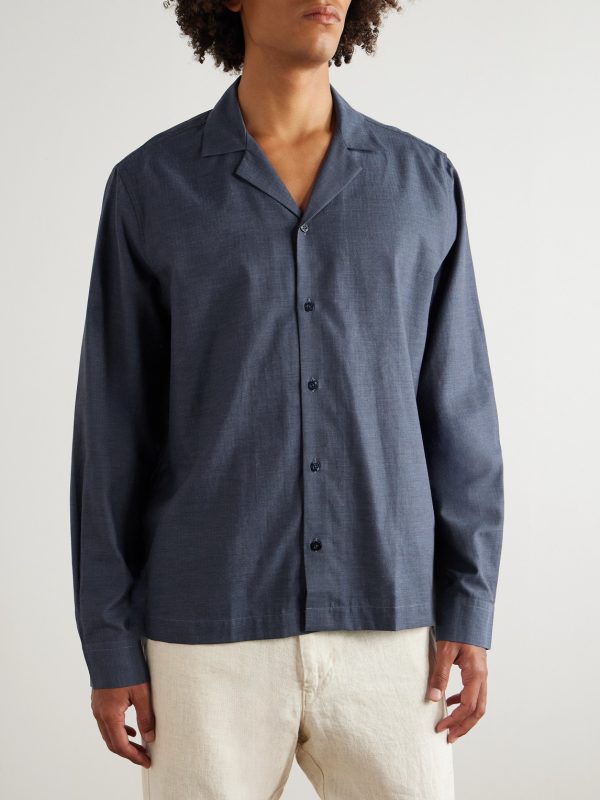 Safra Herringbone Cotton-Flannel Shirt - FR Safra Herringbone Cotton-Flannel Shirt - FR