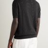 Rino Cotton and Silk-Blend Polo Shirt - BK Rino Cotton and Silk-Blend Polo Shirt - BK