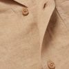 Angelo Camp-Collar Linen Shirt - CU Angelo Camp-Collar Linen Shirt - CU
