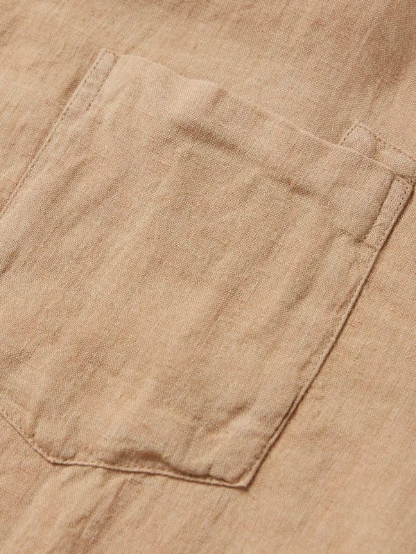Angelo Camp-Collar Linen Shirt - E1 Angelo Camp-Collar Linen Shirt - E1