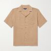 Angelo Camp-Collar Linen Shirt Angelo Camp-Collar Linen Shirt