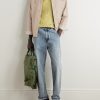 Fonted Herringbone Cotton Overshirt - OU