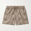 Rio Straight-Leg Mid-Length Recycled Jacquard Swim Shorts Rio Straight-Leg Mid-Length Recycled Jacquard Swim Shorts