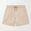 Salvador Straight-Leg Mid-Length Recycled Swim Shorts Salvador Straight-Leg Mid-Length Recycled Swim Shorts