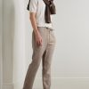Oscar Straight-Leg Linen and Cotton-Blend Drawstring Trousers - OU Oscar Straight-Leg Linen and Cotton-Blend Drawstring Trousers - OU