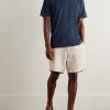 Faustino Camp-Collar Cotton, Lyocell and Linen-Blend Terry Polo Shirt - OU Faustino Camp-Collar Cotton, Lyocell and Linen-Blend Terry Polo Shirt - OU