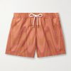 Rio Straight-Leg Mid-Length Printed Recycled Swim Shorts Rio Straight-Leg Mid-Length Printed Recycled Swim Shorts