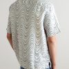 Roberto Camp-Collar Printed Linen Shirt - BK