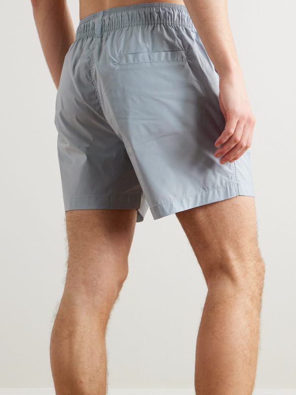 Salvador Straight-Leg Mid-Length Recycled Swim Shorts - BK Salvador Straight-Leg Mid-Length Recycled Swim Shorts - BK