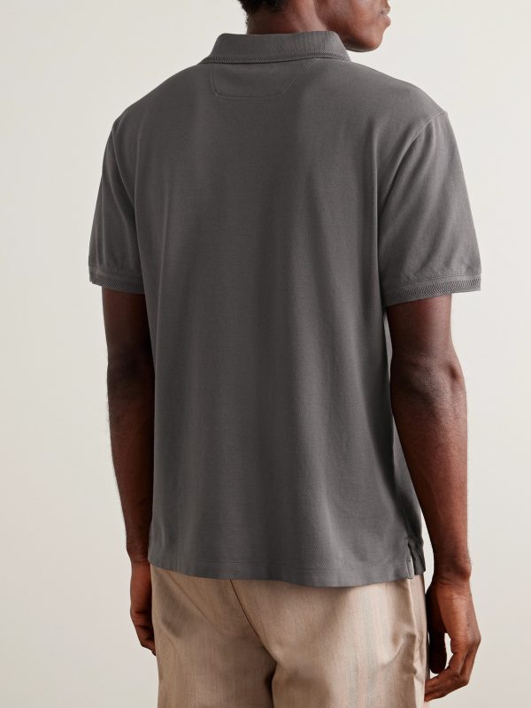 Horacio Cotton-Piqué Polo Shirt - BK Horacio Cotton-Piqué Polo Shirt - BK