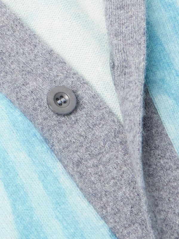 Romero Printed Brushed Wool and Cashmere-Blend Cardigan - CU