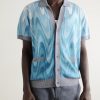 Romero Printed Brushed Wool and Cashmere-Blend Cardigan - FR