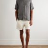 Angelo Camp-Collar Linen Shirt - OU