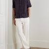 Angelo Camp-Collar Linen Shirt - OU Angelo Camp-Collar Linen Shirt - OU
