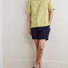 Angelo Camp-Collar Linen Shirt - OU Angelo Camp-Collar Linen Shirt - OU