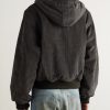 Bank Cotton-Corduroy Hooded Jacket - BK Bank Cotton-Corduroy Hooded Jacket - BK