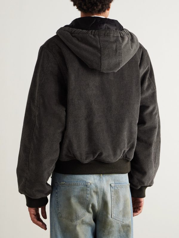 Bank Cotton-Corduroy Hooded Jacket - BK Bank Cotton-Corduroy Hooded Jacket - BK