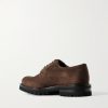 Shannon Leather-Trimmed Suede Derby Shoes - BK