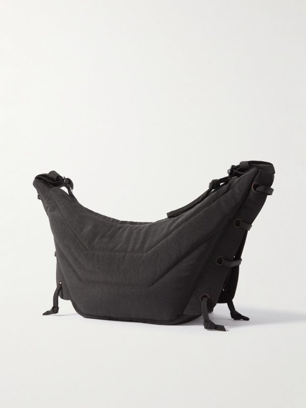 Soft Game Small Nylon-Canvas Messenger Bag - BK