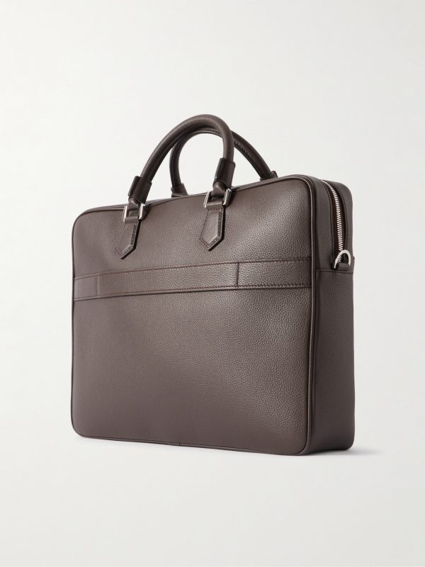 Full-Grain Leather Briefcase - BK
