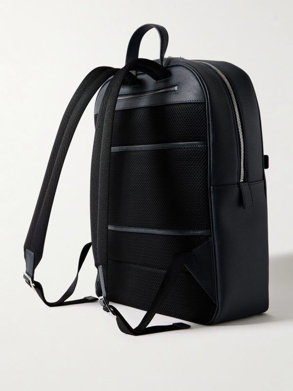 Evoluzione Cross-Grain Leather Backpack - BK Evoluzione Cross-Grain Leather Backpack - BK
