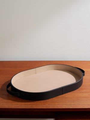 Panama Cross-Grain Leather Tray Panama Cross-Grain Leather Tray