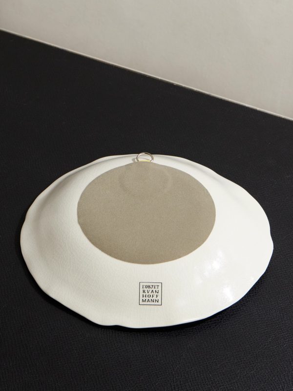 + Ruan Hoffmann Wifi Off Painted Earthenware Plate - BK + Ruan Hoffmann Wifi Off Painted Earthenware Plate - BK
