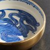 + Ruan Hoffmann Gold-Plated Painted Earthenware Bowl - CU + Ruan Hoffmann Gold-Plated Painted Earthenware Bowl - CU