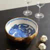 + Ruan Hoffmann Gold-Plated Painted Earthenware Bowl - OU + Ruan Hoffmann Gold-Plated Painted Earthenware Bowl - OU