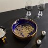 + Ruan Hoffmann Gold-Plated Painted Earthenware Bowl - OU