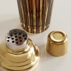 Prism Glass and Gold-Tone Cocktail Shaker - CU