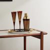 Prism Glass and Gold-Tone Cocktail Shaker - OU