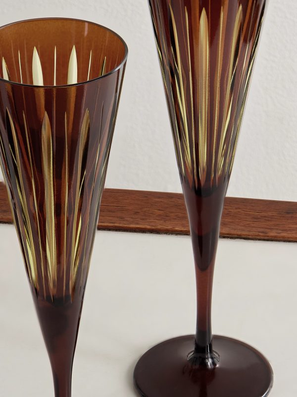 Prism Set of Four Champagne Flutes - CU