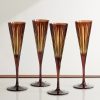 Prism Set of Four Champagne Flutes