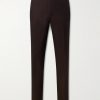 Straight-Leg Cotton and Silk-Blend Twill Suit Trousers Straight-Leg Cotton and Silk-Blend Twill Suit Trousers
