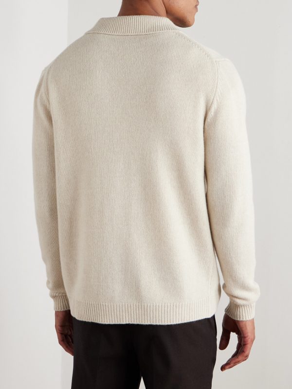 Merino Wool and Cashmere-Blend Cardigan - BK Merino Wool and Cashmere-Blend Cardigan - BK