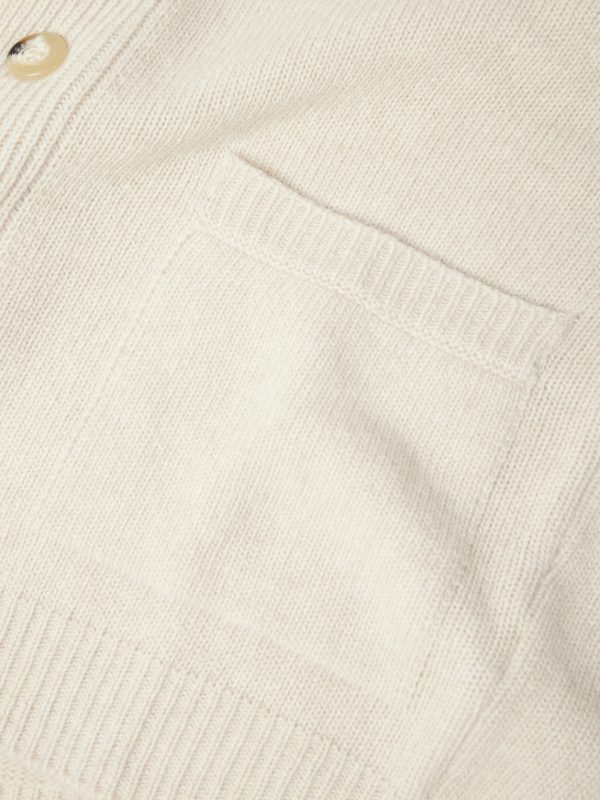Merino Wool and Cashmere-Blend Cardigan - E1 Merino Wool and Cashmere-Blend Cardigan - E1