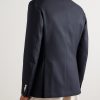 Sorrento Double-Breasted Wool-Twill Blazer - BK Sorrento Double-Breasted Wool-Twill Blazer - BK
