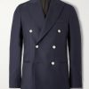 Sorrento Double-Breasted Wool-Twill Blazer Sorrento Double-Breasted Wool-Twill Blazer