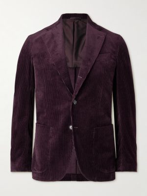 Posillipo Slim-Fit Cotton-Blend Corduroy Suit Jacket