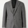 Napoli Slim-Fit Houndstooth Virgin Wool Suit Jacket