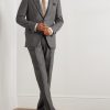 Napoli Slim-Fit Houndstooth Virgin Wool Suit Jacket - OU